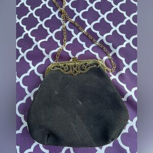 Women’s Vintage black and gold bag